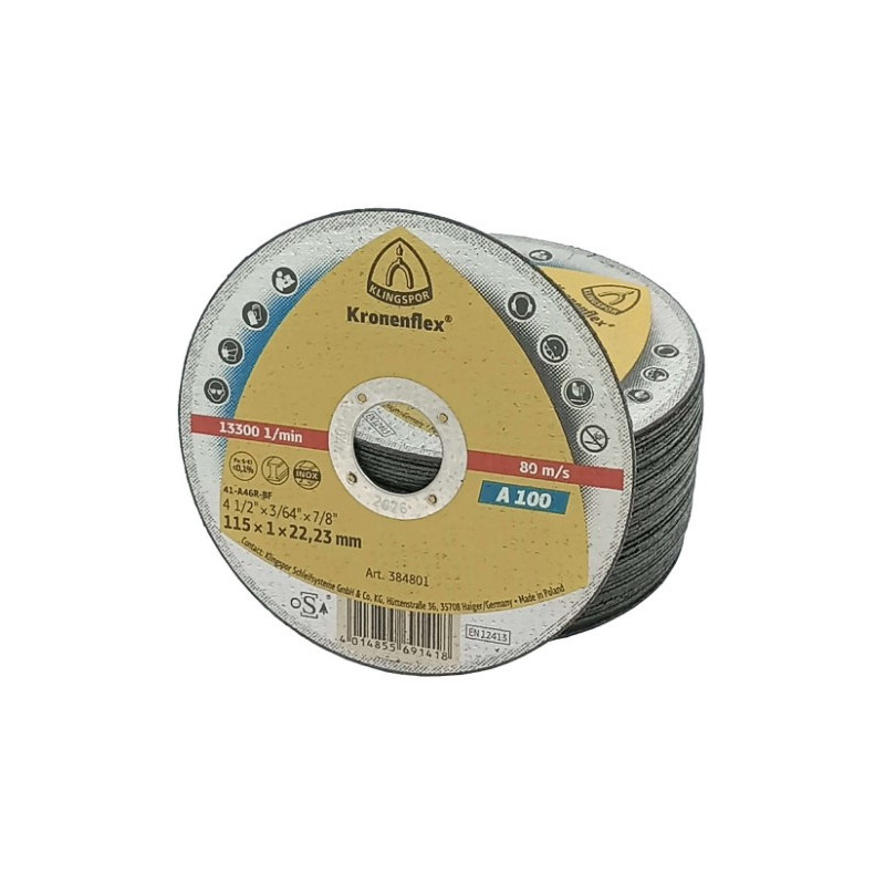 Disco de Corte Klingspor 115x1 Kronenflex® para metal
