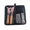 Juego palancas metálicas para puertas