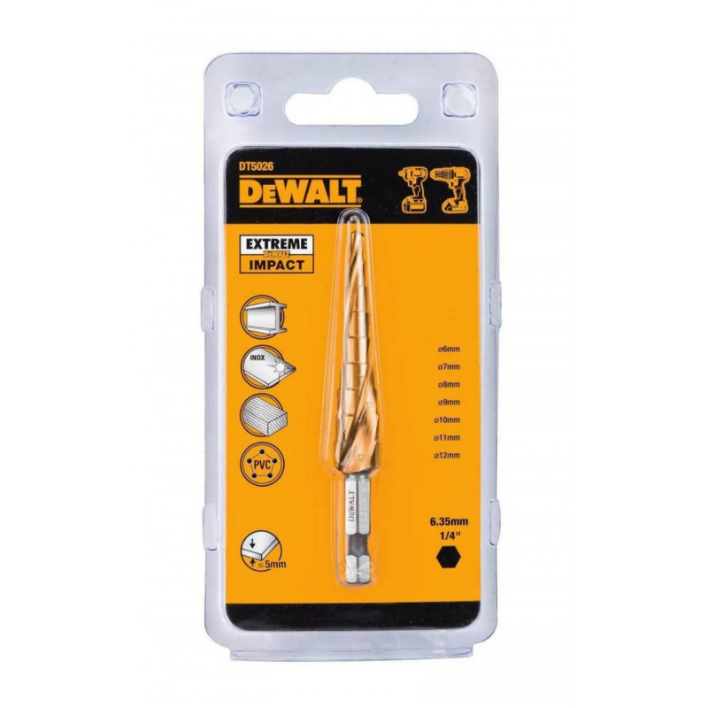 BROCA METAL CONICA DEWALT PARA CERRAJERIA